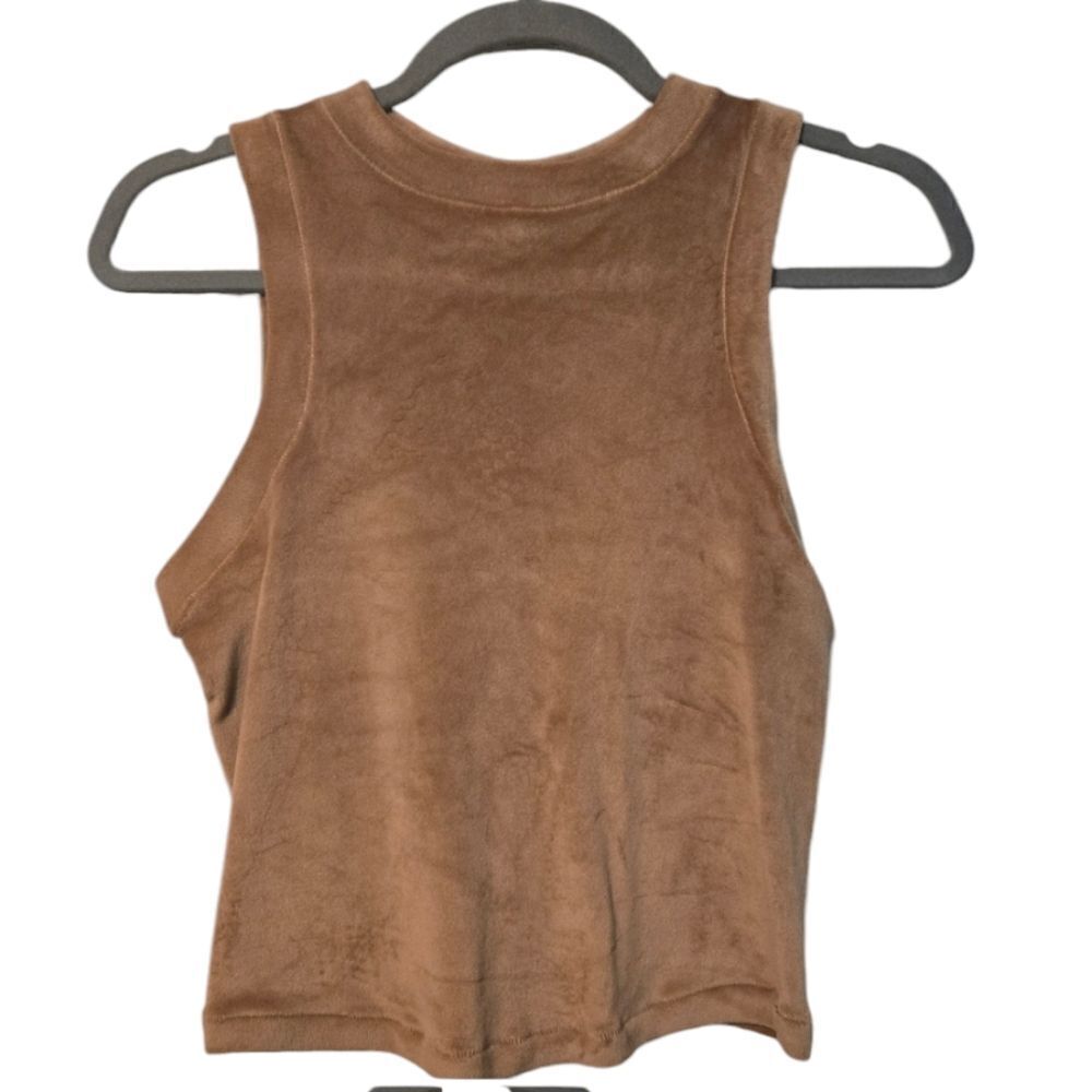 Skims Velour Honey Crew Neck Tank Small